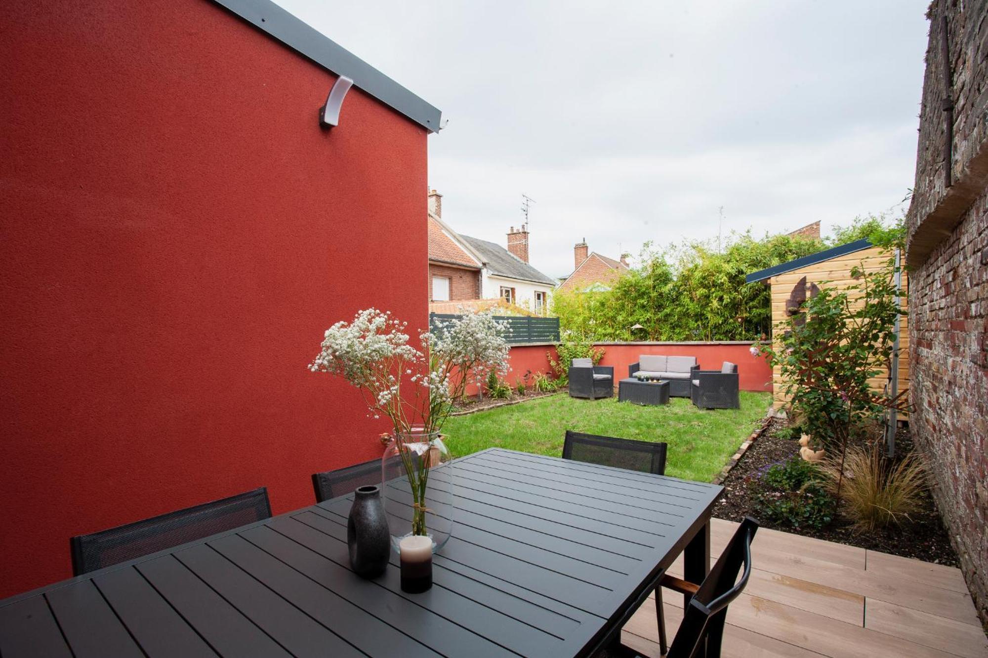 Appartement Les Jardins De Jules Verne - Cote Jardin Amiens Buitenkant foto